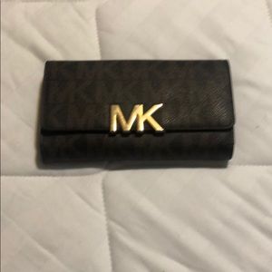 Brown mk wallet